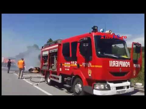 Foc Tir baloti hartie DN 6 Sadova Veche Caras Severin