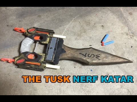 The Tusk - A Nerf Assassin's Nitefinder Katar/Gunblade Mod | Walcom S7