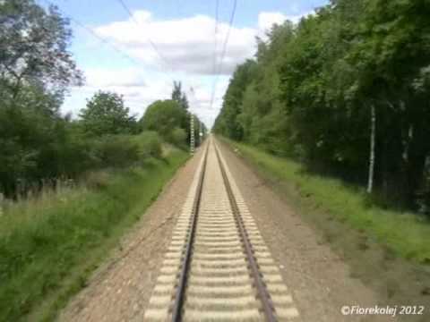 EC Wawel 160kmh po szlaku jednotorowym / EuroCity train Wawel on the single-track railroad