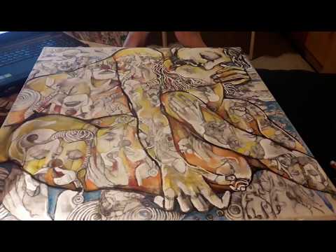 self-portrait process of creation 2.