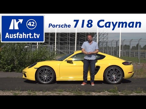2016 Porsche 718 Cayman - Fahrbericht der Probefahrt, Test, Review Ausfahrt.tv