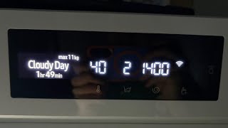 Samsung Bespoke AI WW11BB704DGW - Cloudy Day 40° - Full Cycle