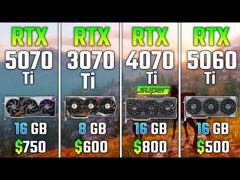 RTX 5070 Ti vs RTX 3070 Ti vs RTX 4070 Ti SUPER vs RTX 5060 Ti | Test in 7 Games