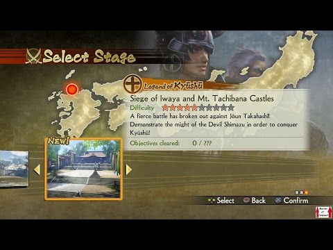 Samurai Warriors 4 Campaign Walkthrough (PS4) Legend of Kyushu Part 3 - Siege of Iwaya
