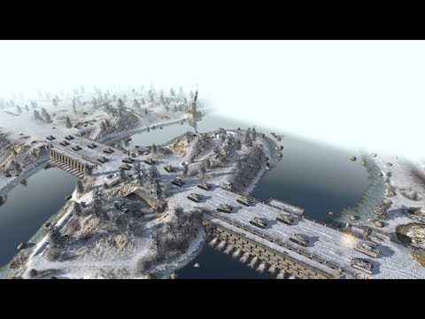 1944 German BRIDGE DEFENSE Final Soviet Wave | Men of War: Assault Squad 2 Gameplay