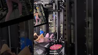 フリーアナウンサー 小野寺結衣 ジム トレーニング動画 #shorts