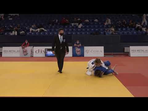 Marica Perišić BNS Teodora Ćopić RAK 1:0 -57kg #PrvenstvoSrbijeZaSeniore2020 #JudoIsBack