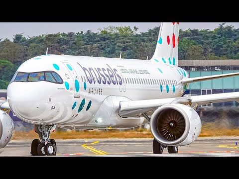 AIRBUS A320Neo, brand new planes, include 1st for Brussels Airlines, Airbus factory Toulouse (2023)