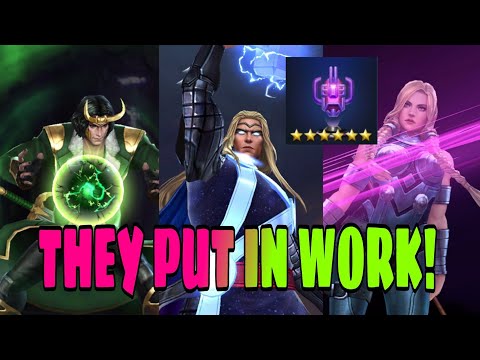 THOR SHOCKS KNULL STAGE 4 & LOKI, VALKYRIE RAGE SHOWCASE | PRE UPDATE APK | MARVEL FUTURE FIGHT |F2P
