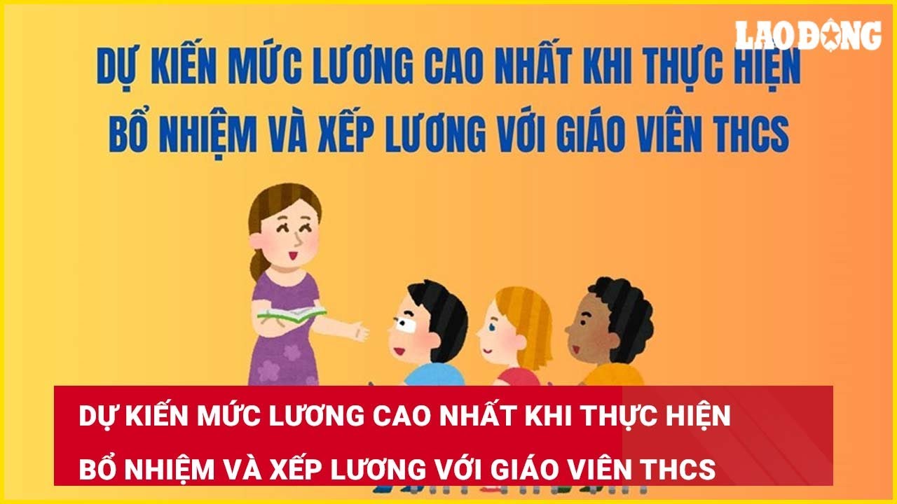 Dự kiến mức lương cao nhất khi thực hiện bổ nhiệm và xếp lương với giáo viên THCS