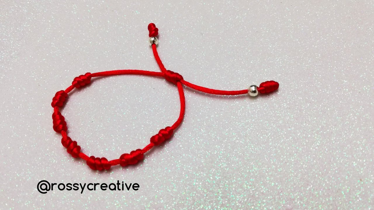 Watch PULSERA ROJA 7 NUDOS PROTECCION SUERTE | Como hacer pulseras de hilo fáciles tutorial DIY Now PULSERA ROJA 7 NUDOS PROTECCION SUERTE | Como hacer pulseras de hilo fáciles tutorial DIY