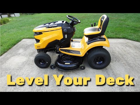 How to Level Your Cub Cadet Lawn Mower Deck | XT1 Enduro Series