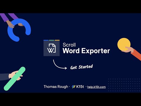 Scroll Word Exporter for Confluence - Get started