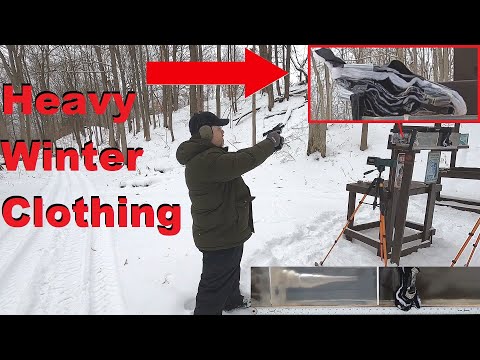 Short Barrels - Heavy Winter Clothing Test - 9mm VS .40 S&W VS .45 ACP VS .357 Mag W/Dan the Wolfman