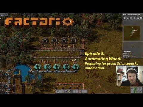 [Warped Wednesday] Factorio 0.15  Ep. 6 - Automating Wood! Science Pack 2 Preparation - [Commentary]