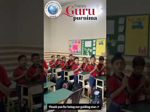 Our Grade 1 students celebrate Guru Purnima by expressing their love and respect for their teachers.