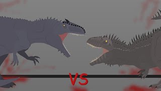 Ark Giganotosaurus vs Ark Carcharodontosaurus | Sticknodes Animation
