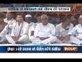 CM Nitish Kumar holds foot march along with his ministers at Motihari