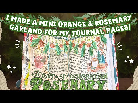 Journal with me + craft a mini paper garland! ✩ Winter Journal Challenge ✩