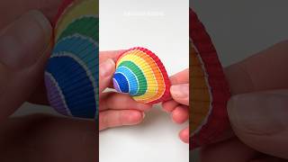 Rainbow Shell Art #shorts #creative