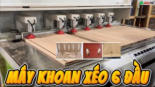 MÁY KHOAN XÉO TỰ ĐỘNG 6 ĐẦU HOLZTEK HT-06SD.