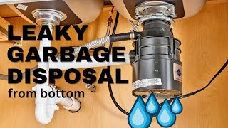 Leaking Garbage Disposal? Quick Fix Trick Revealed! Leaky Garbage Disposal From Bottom DIY Repair