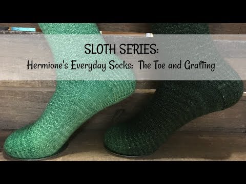 Hermione's Everyday Socks Part 4 - The Toe and Grafting