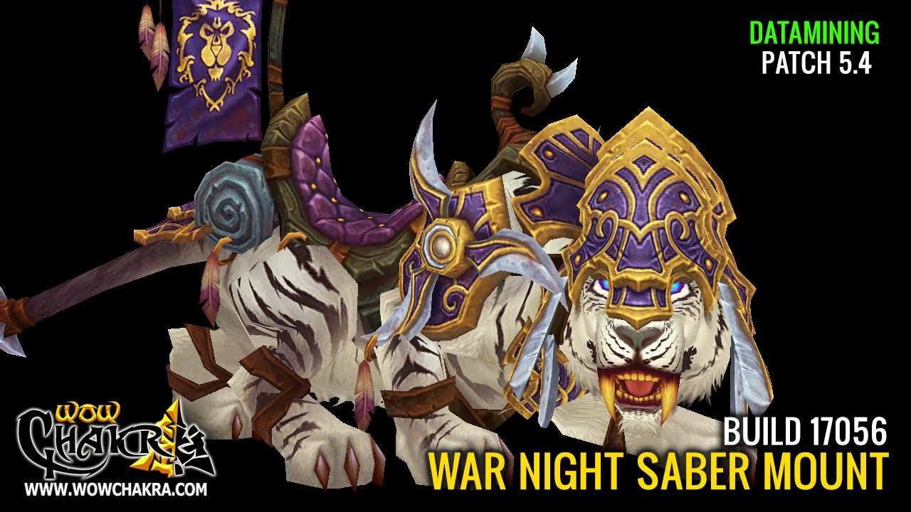 Patch 5.4 - War Night Saber Mount