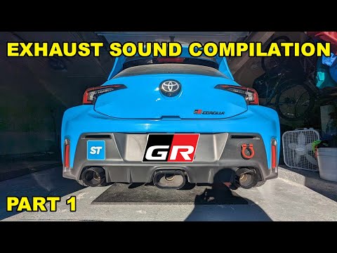 GR Corolla Exhaust Compilation (Part 1)