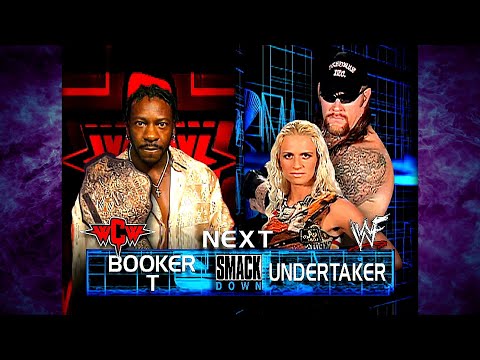 The Undertaker w/ Sara vs Booker T w/ Shane WCW Championship Match 8/2/01 (2/2)