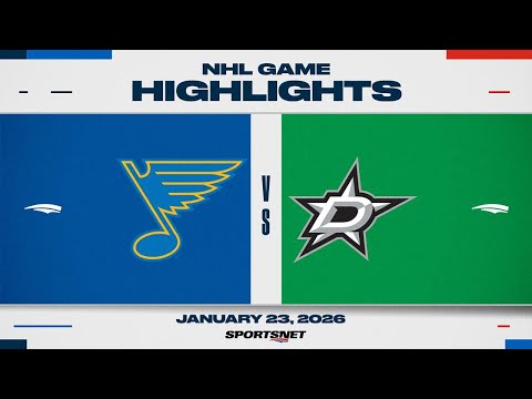 NHL Highlights | Blues vs. Stars - January 23, 2026