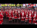 IRL New York City SANTA CON Saturday Evening Walk In Manhattan 13th December 2025