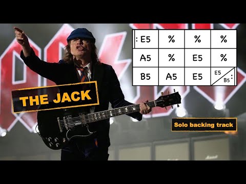 The Jack (AC/DC) - Solo Backing Track (Blues in E)