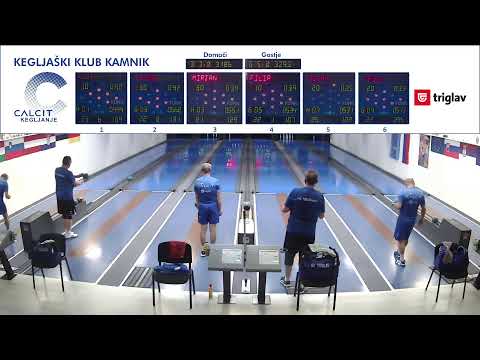 6 kolo_3 SLOVENSKA LIGA ZAHOD Moški: CALCIT 3 - TRIGLAV 3