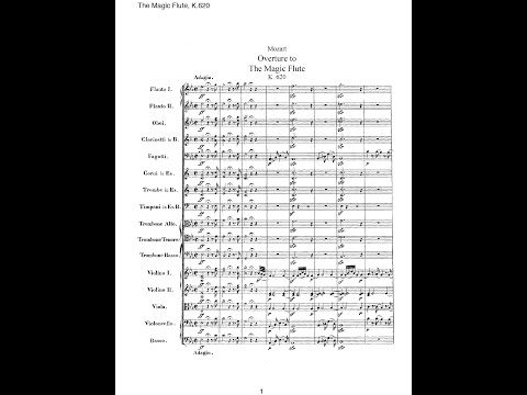 Mozart, The Magic Flute: Overture (Score)