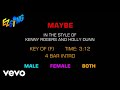 Kenny Rogers & Holly Dunn - Maybe (Karaoke)