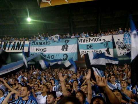 "Geral do Grêmio - Grêmio x Boyaco Chico - Vamos Grêmio Vamos" Barra: Geral do Grêmio &bull; Club: Grêmio