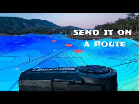 How to send the lowrance ghost on a route