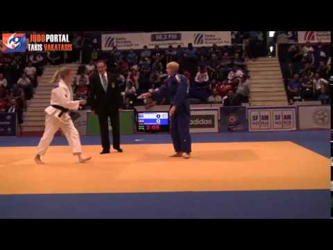 European Judo Championships Juniors Bucharest 2014 Bronze -44kg GERSJES (NED) - SCHNEIDER (GER)