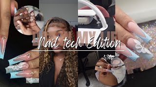REALISTIC Day In the Life As A Nail Tech 🎀 Watch Me make $300 | Ft: Zlike Hair | ALLABOUTNELL