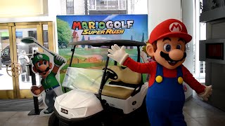 Mario Golf: Super Rush Launch Day at Nintendo NY [Mario Returns!]