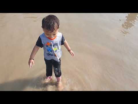 Dhruv's first visit to Beach 15 Dec 2019