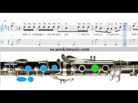 Como Tocar Clarinete Ariana Grande Problem Clases Notas Musicales Tutorial Tablatura Maestro Escuela