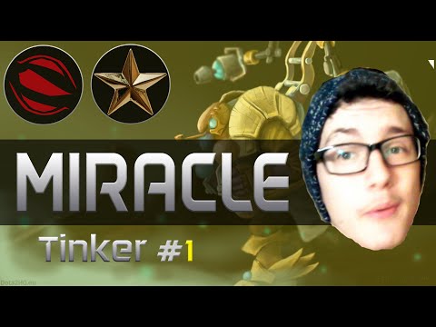 Miracle plays Tinker [Dagon 5 Force Staff Blink, Killing Machine Build, 23 Kills] Dota 2 [Ranked]