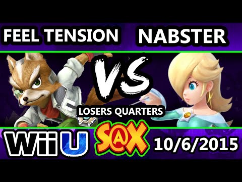 S@X 118 - Feel Tension (Fox) Vs. Nabster (Rosalina) SSB4 Losers Quarters - Smash Wii U - Smash 4
