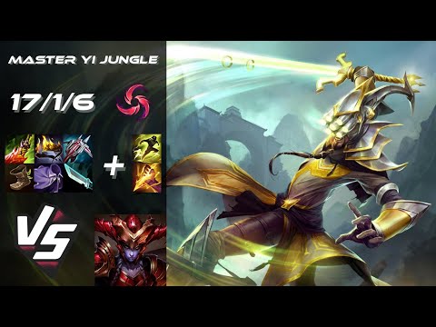 JUNGLE Master Yi vs Shyvana - EU Grandmaster Patch 25.S1.8