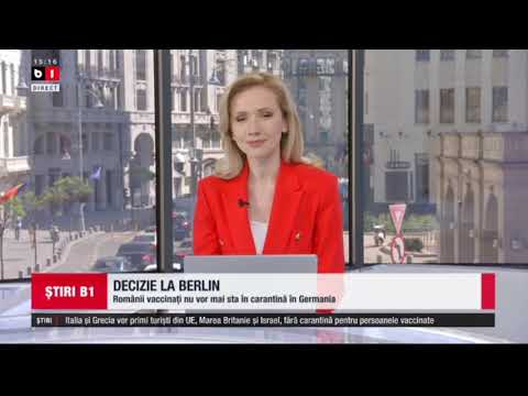 STIRI B1 ORA 15.00 DIN 10 MAI 2021 - VACCINAREA OBLIGATORIE A COPIILOR NU ESTE DISCRIMINATORIE