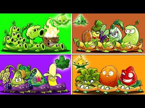 PvZ 2 Tournament 8 Team & Vine & Mint Plants Battlez - Which Team Plant Will Win?