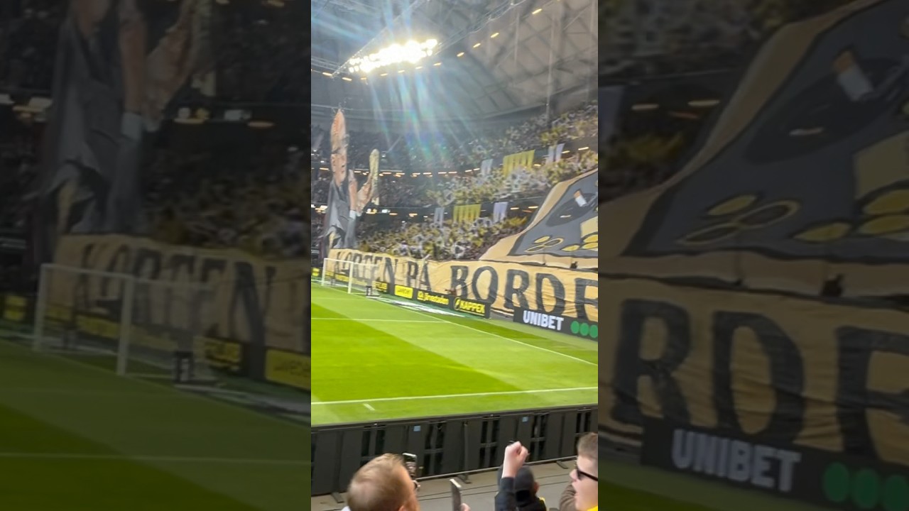 AIK - Hammarby 🖤💛mäktig tifo 🔥 #aik #ultras #tifo #pyro #hammarby #firman #sweden ##blackarmy
