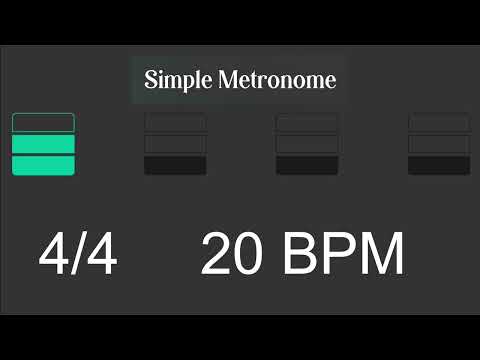 Metronome - 20 BPM